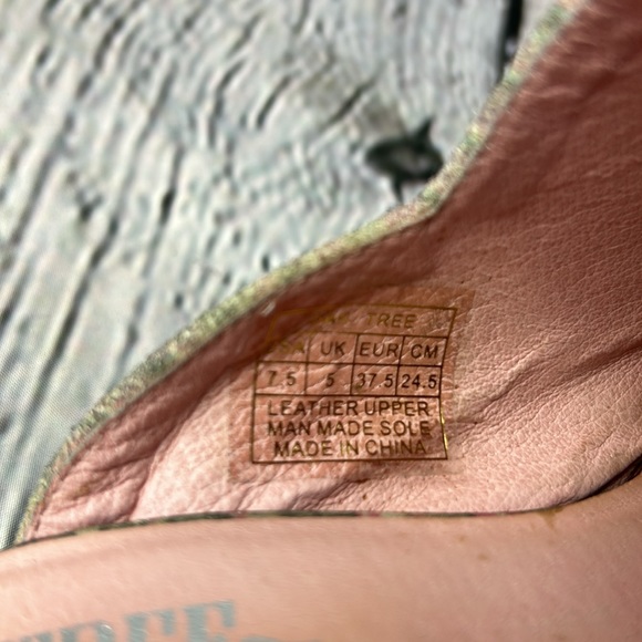 OAK TREE WESTERN WEAR Muti Color Snakeskin Print Leather Low Heel Mules - Picture 11 of 17